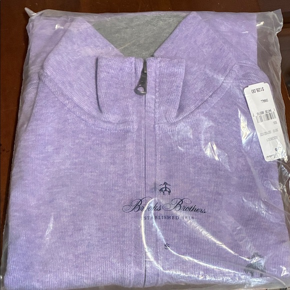 Brooks Brothers Other - Brooks Brothers Lavender Zip-Up Sweater